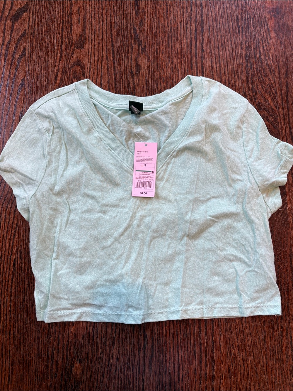 wild fable Alpine Green V-Neck Tee